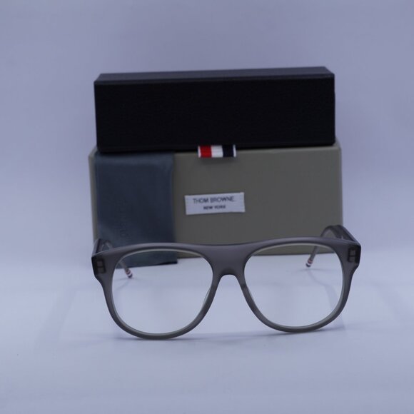 Thom Browne TB-008C-55 Square Eyeglasses 55mm – Satin Grey Crystal - Picture 2 of 10